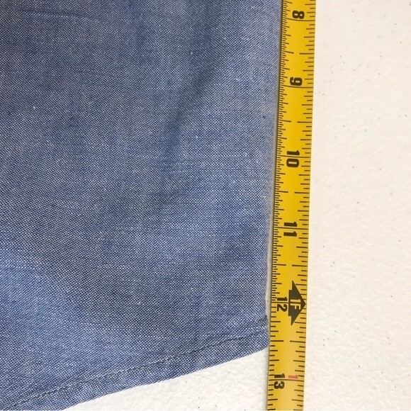 Vintage Gitano Chambray Denim Long Sleeve Button Front Shirt Womens Size Large - Picture 11 of 13